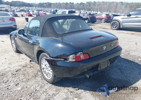 2001 BMW Z3 2.5I из США, поврежденный, VIN WBACN33461LM03816